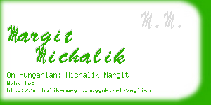 margit michalik business card